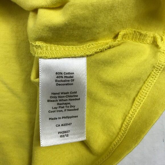 Talbots Womens Tank Yellow V-Neck Sleeveless Cotton Blend Top Plus Size 1X * - Picture 9 of 12